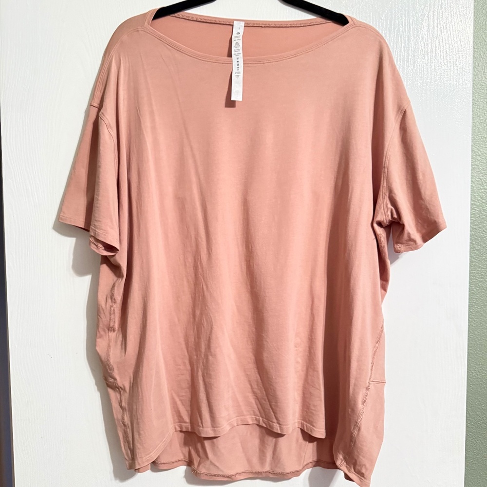 Lululemon Back in Action Short Sleeve T-Shirt *Nulu- Tan